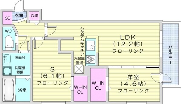 北１２条駅 徒歩3分 2階の物件間取画像